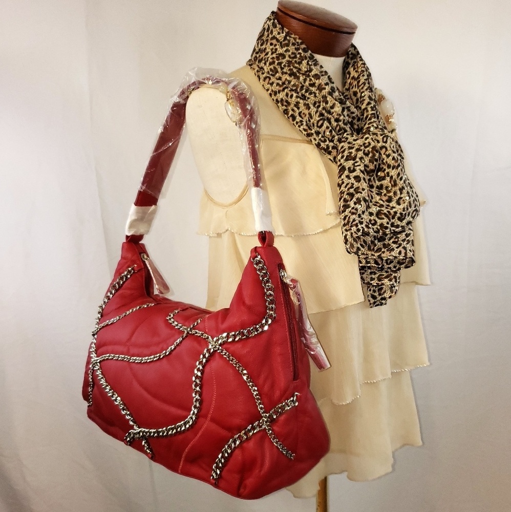 Chi By Falchi Leather Hobo Collectors Edition